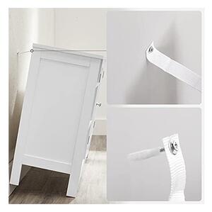 Dulap de depozitare pentru chiuveta, Vasagle, 2 usi, Alb, 90 x 30 x 60 cm