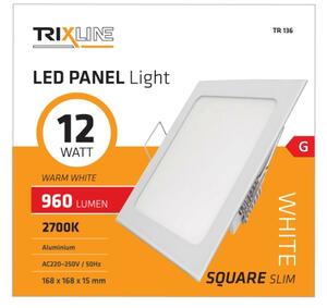 Lampă încastrată LED SQUARE LED/12W/230V 2700K