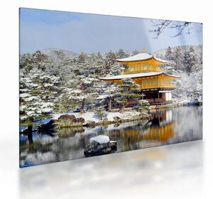 Tablou pe sticlă - Kinkakuji, Japonia (70x50 cm)