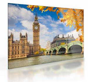 Tablou pe sticlă - Big Ben, Londra (70x50 cm)