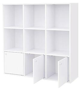 Biblioteca Vasagle, Model Azrael, 97x97x29 cm, Alb