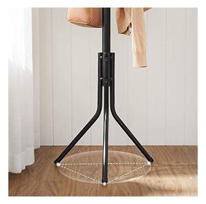 Cuier tip pom Model Wagner, Negru, 44x44x182 cm