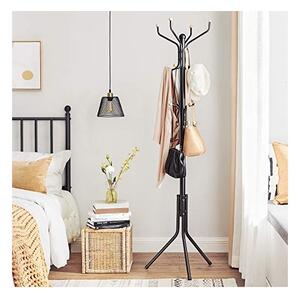 Cuier tip pom Model Wagner, Negru, 44x44x182 cm