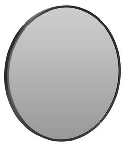 Oglindă decorativă, din aluminiu, 50 cm, design modern și elegant, culoare negru