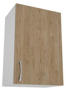 Dulap de bucătărie superioară Benita 1 ușă Lemn natural-alb 40x30x60 cm