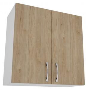 Dulap de bucătărie superioară Benita 2 uși Lemn natural-alb 60x30x60 cm