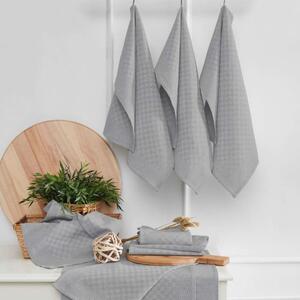 Set 10 prosoape bucatarie 40x60cm, Lola Gri inchis