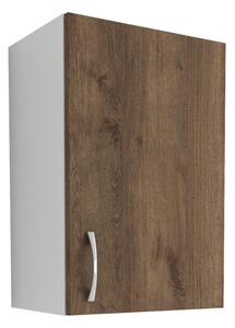 Dulap de bucătărie superioară cu 1 ușă Benita Bronz Stejar-alb 40x30x60 cm