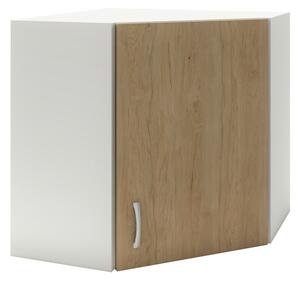 Dulap de bucătărie superioară Benita 1 ușă Lemn natural-alb 60x60x60 cm
