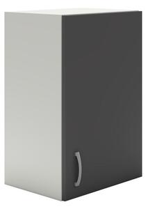 Dulap de bucătărie superioară Benita 1 ușă Antracit-alb 40x30x60 cm