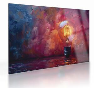 Tablou pe sticlă - Ideea (70x50 cm)