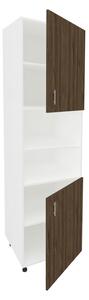 Dulap de bucătărie înalt Benita Bronz Stejar-alb 60x57x210 cm