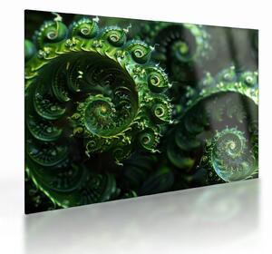 Tablou pe sticlă - Spirale (70x50 cm)