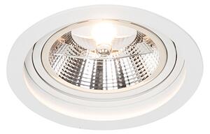 Spot integrat rotund alb reglabil - Chuck 111