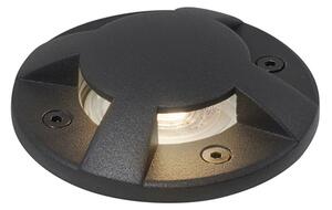 Spot modern de sol negru GU10 50mm Efect de 4 lumini IP65 - Cellar