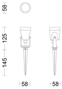 SET 3x corp de iluminat LED de exterior Philips GARDENLINK REUEL LED/1,5W/230V 2700K IP44