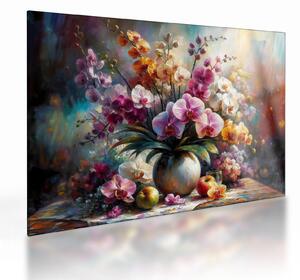Tablou pe sticlă - Vas de flori II. (70x50 cm)