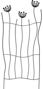 Spalier Lafiora Păpădie metal 75x180 cm negru