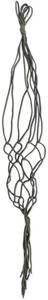 Plasă macrame Lafiora H 100 cm maro închis