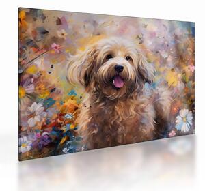 Tablou pe sticlă - Happy Dog II. (70x50 cm)