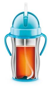 Termos de copii Tescoma BAMBINI, cu pai, albastru