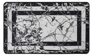 Marmor (70 x 120) Covor de baie alb-negru