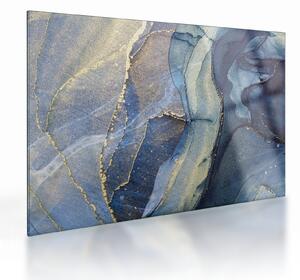 Tablou pe sticlă - Abstracție cu cerneală cu alcool (70x50 cm)
