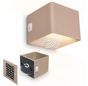Briloner 3879011 - Lampă de perete LED reîncărcabilă cu senzor BORRA LED/1,5W/5V 3600 mAh bej