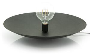 Lampa decorativa / Aplica de perete din fier Nash neagra mare, un bec