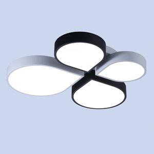 Plafonieră LED Erste Cicek 50W 2560lm 3CCT 3000-6000K, Design Floral Geometric Modern 538x528x70mm, Lustră Metal Acril Albă pentru Living