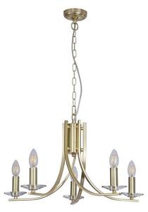 Searchlight 4165-5SB - Candelabru cu lanț ASCONA 5xE14/60W/230V