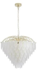 Searchlight FEATHER - Candelabru suspendat pe lanț, 10 x E14 / 60W / 230V - 48970-10SB