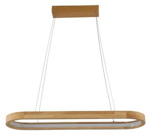 Brilagi - Lustru LED UMEA WOOD suspendat pe cablu, LED/30W/230V, 70x20 cm, lemn
