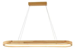 Brilagi - Lustru LED UMEA WOOD, suspendat pe cablu, LED/40W/230V, 90x22 cm, lemn