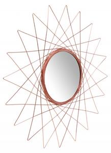 Oglinda rotunda cu rama din metal cupru Soprano, 2cm (L / D) x 79cm (l) x 79cm (H)
