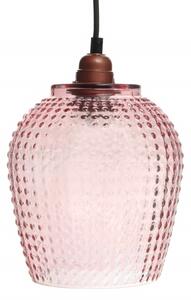 Lustra din sticla Riva roz, un bec