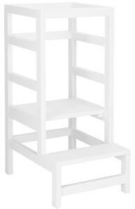 Turn de invatare ajustabil Learning Tower, tip Montessori, alb