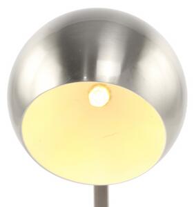 Lampa decorativa din fier Bruna argintie, un bec
