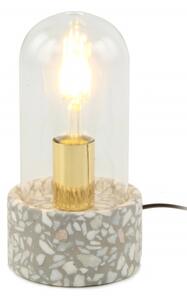 Lampa decorativa din mozaic Curacao alba/gri, un bec