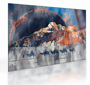 Tablou pe sticlă - Ilustrație de sweathouses (70x50 cm)