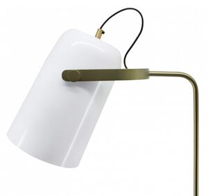 Lampadar din fier/cupru/aluminiu Caricia 135 cm alb, un bec