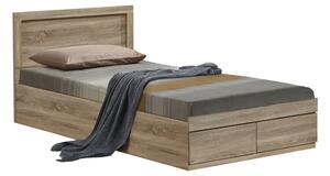 Pat Pentru O Persoana Osaka 4 Cu Sertare Depozitare 120x200 Cm Stejar Castello