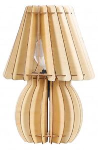 Lampa decorativa din lemn Gino Lemn bej, un bec