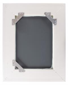 Oglinda dreptunghiulara cu rama din polistiren alba Scott, 45,5cm (L) x 36,5cm (L) x 5,2cm (H)