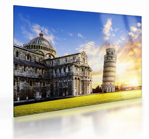 Tablou pe sticlă - Pisa (70x50 cm)