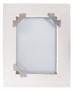 Oglinda dreptunghiulara cu rama din polistiren alba Howard, 49cm (L) x 40cm (L) x 3cm (H)