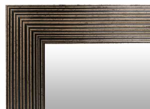 Oglinda dreptunghiulara cu rama din polistiren neagra/aurie Harper, 44,8cm (L) x 35,8cm (L) x 1,8cm (H)