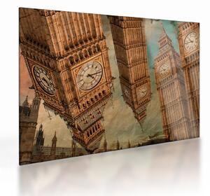 Tablou pe sticlă - Big Ben, Londra (70x50 cm)