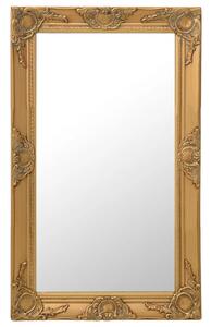 Oglindă de perete în stil baroc, auriu, 50 x 80 cm