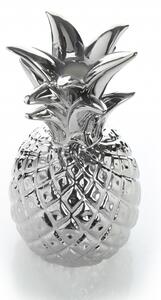Suport lumanare din metal Pineapple, argintiu